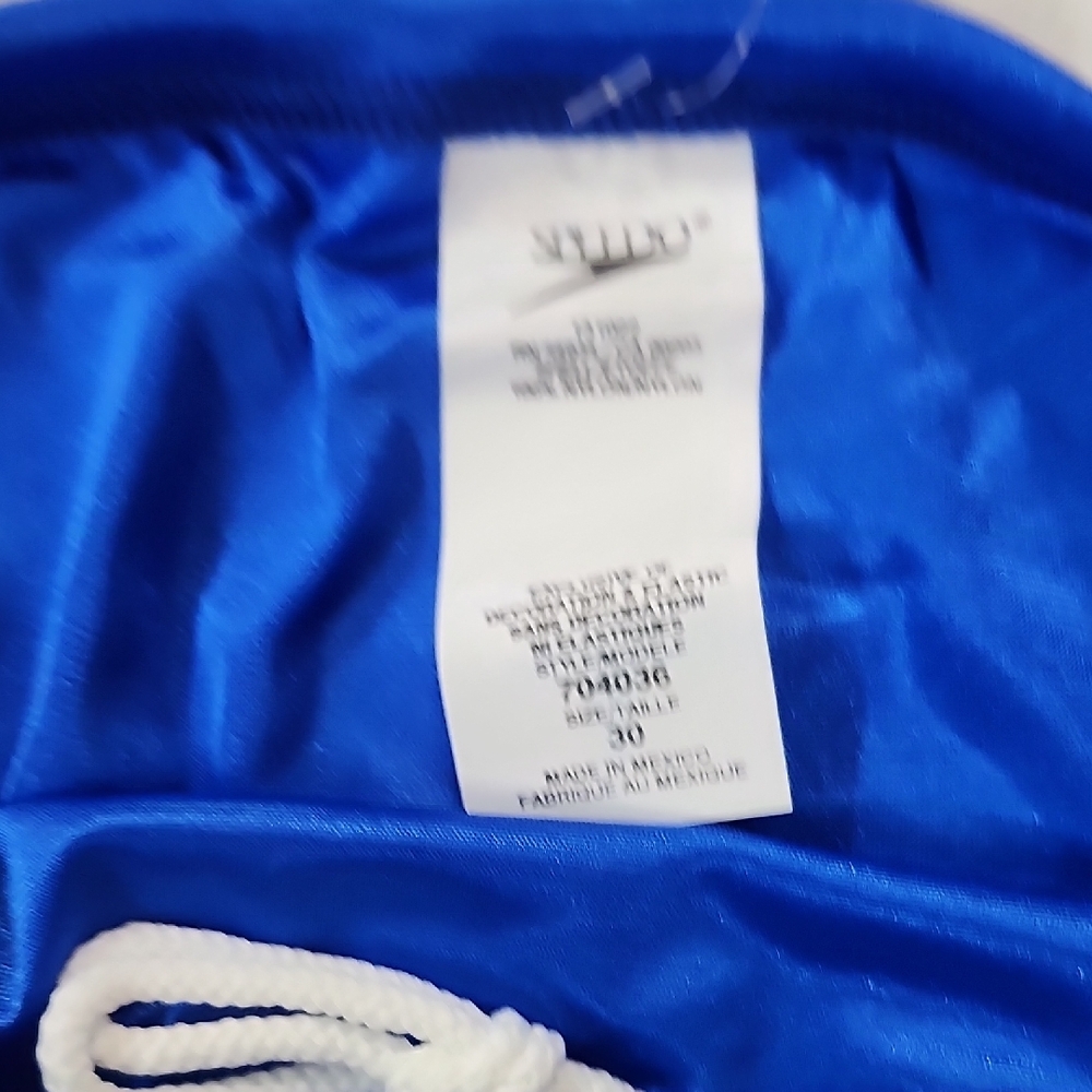 Speedo Blue Nylon Polo Swimsuit Vintage - Picture 7 of 7
